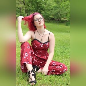 Floral Jumpsuit w/ Pockets
